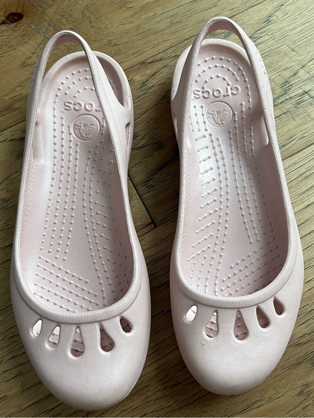 CROCS Women’s Slip-On Ballet Flats in Light Pink - Picture 3 of 6
